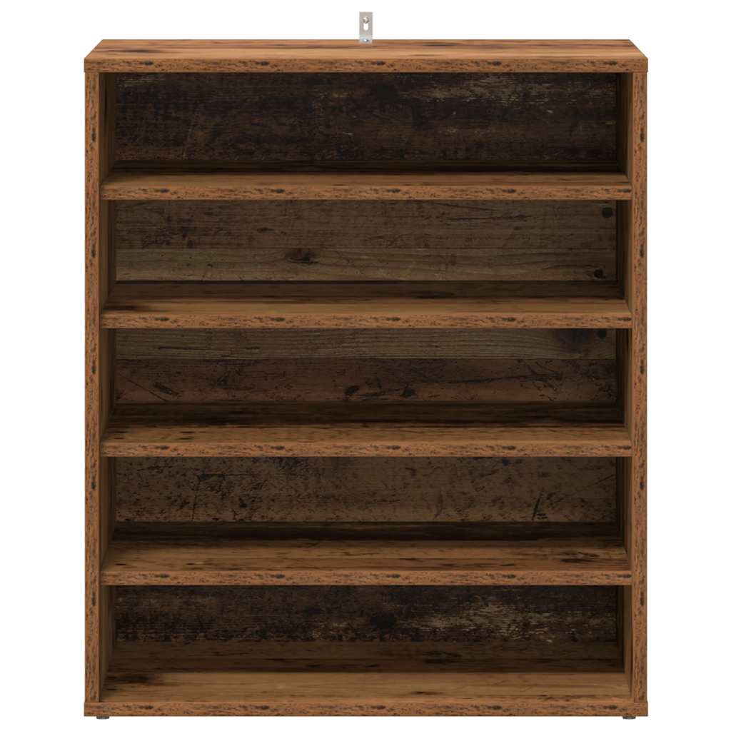 Armoire à chaussures vieux bois 60x35x70 cm bois d'ingénierie - XIOS