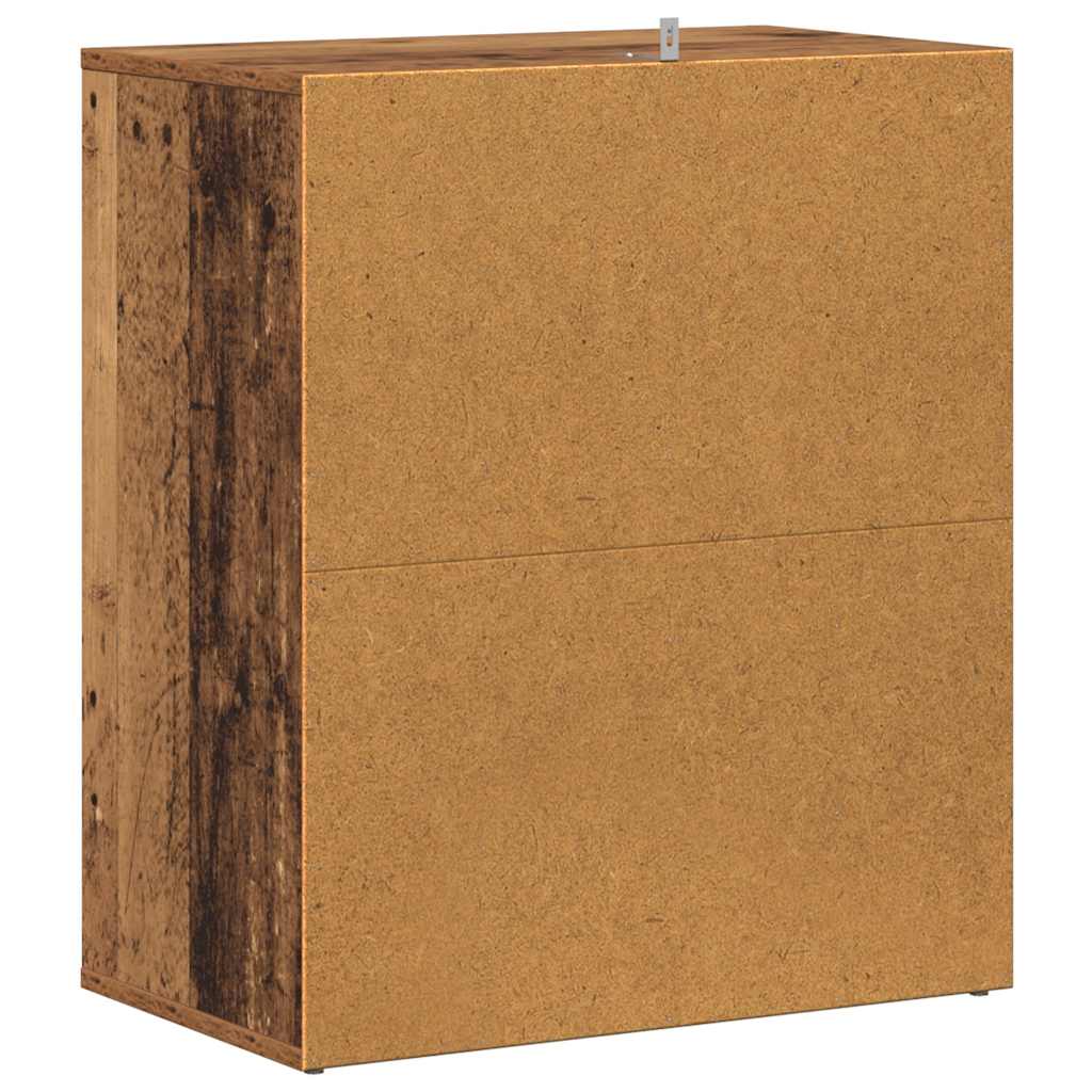 Armoire à chaussures vieux bois 60x35x70 cm bois d'ingénierie - XIOS