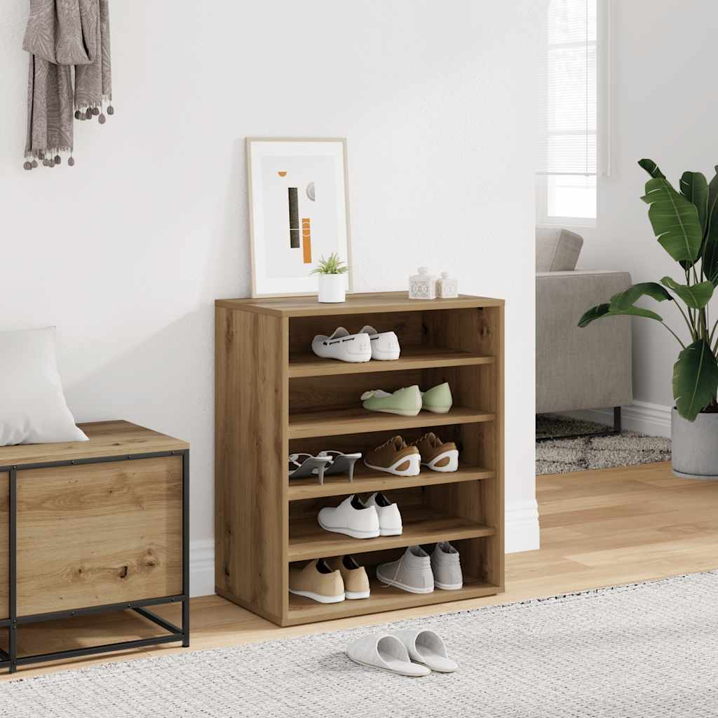 Armoire à chaussures chêne artisanal bois d'ingénierie - XIOS