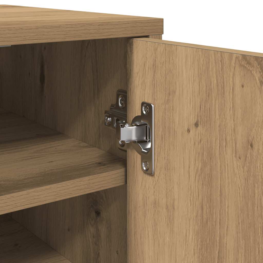 Armoire à chaussures vieux bois 32x35x92 cm bois d'ingénierie - XIOS