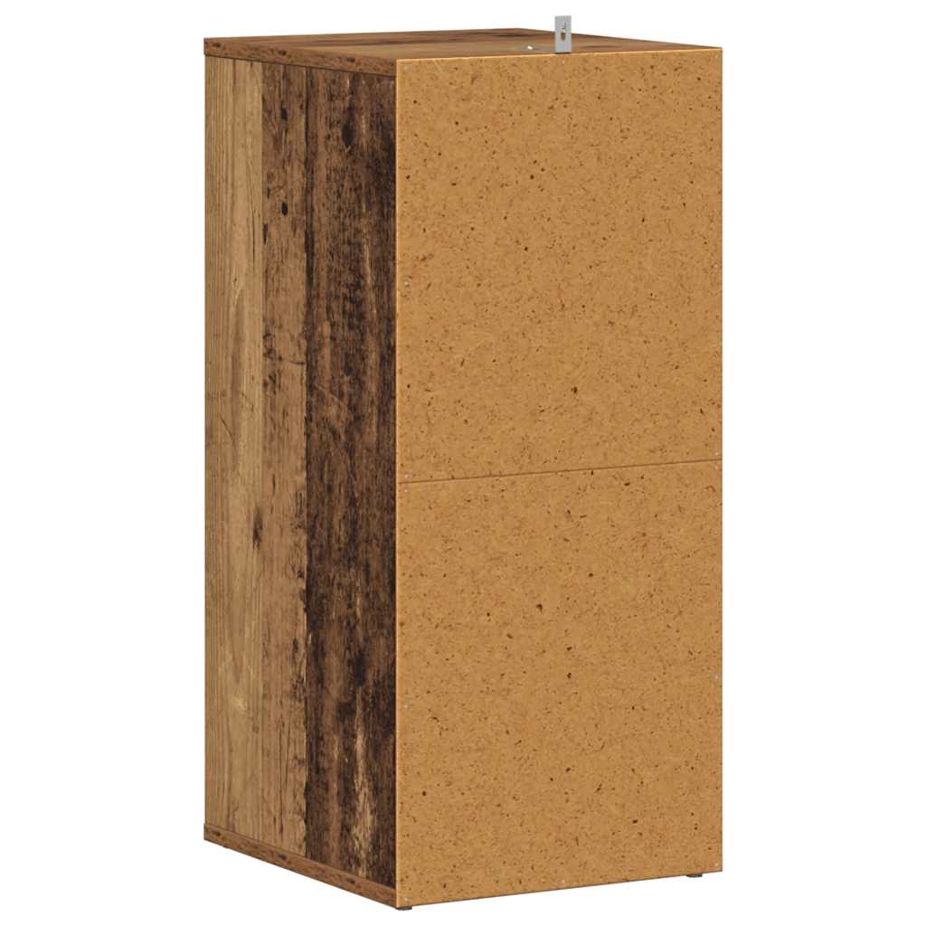 Armoire à chaussures vieux bois 32x35x70 cm bois d'ingénierie - XIOS