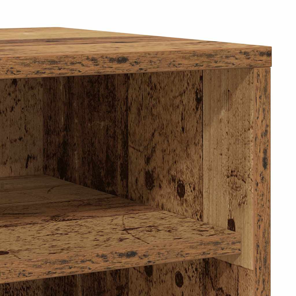 Armoire à chaussures vieux bois 32x35x70 cm bois d'ingénierie - XIOS