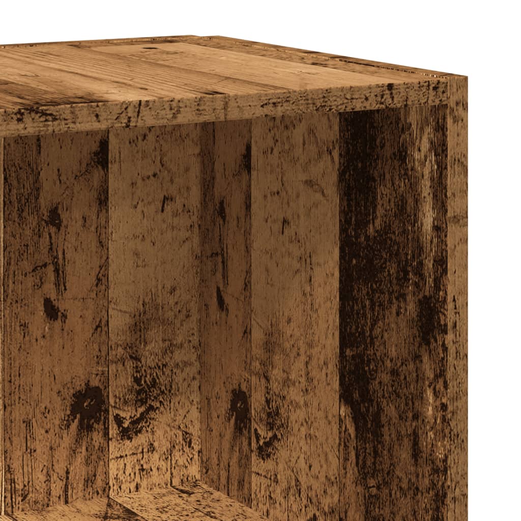 Table d'appoint vieux bois 33x33x34 cm bois d'ingénierie - XIOS