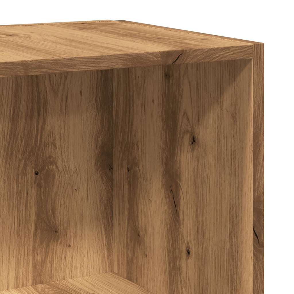 Armoire d'angle chêne artisanal 33x33x132 cm bois d'ingénierie