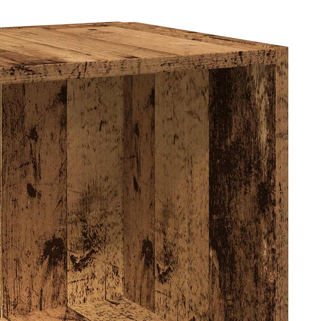 Armoire d'angle vieux bois 33x33x165 cm bois d'ingénierie