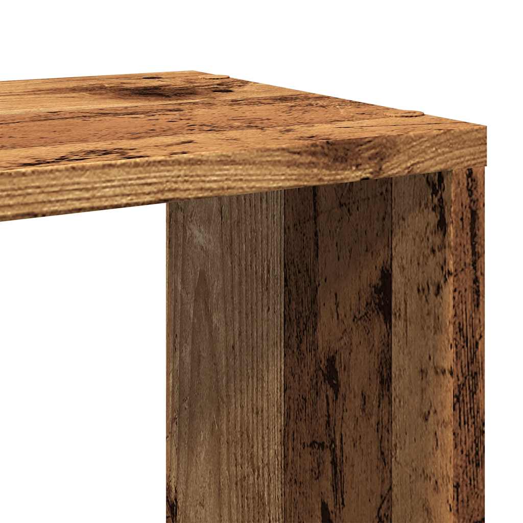 Meuble TV vieux bois 60x24x32cm bois d'ingénierie - XIOS