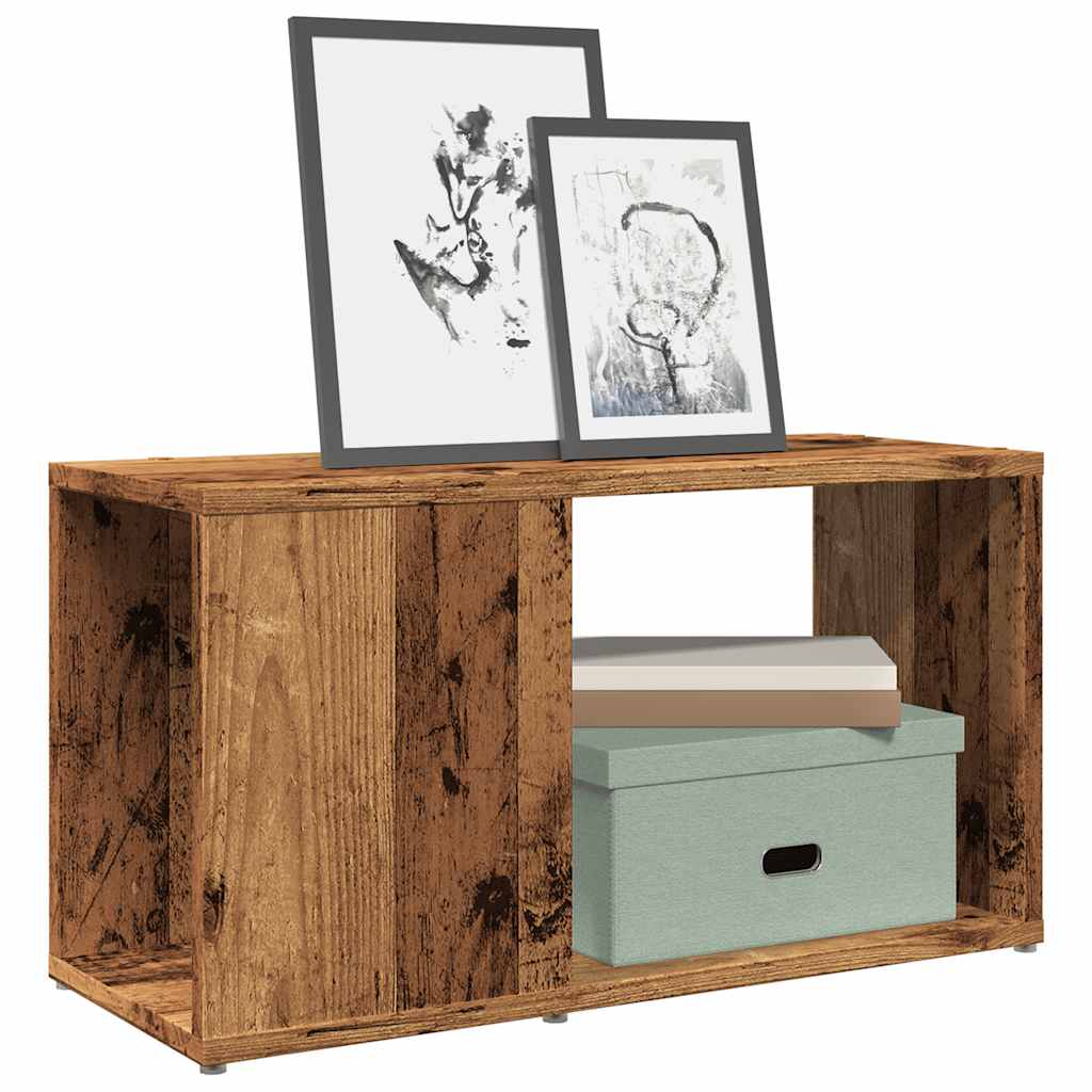 Meuble TV vieux bois 60x24x32cm bois d'ingénierie - XIOS