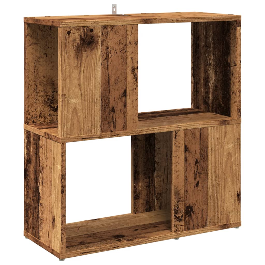 Bibliothèque vieux bois 60x24x63 cm bois d'ingénierie - XIOS