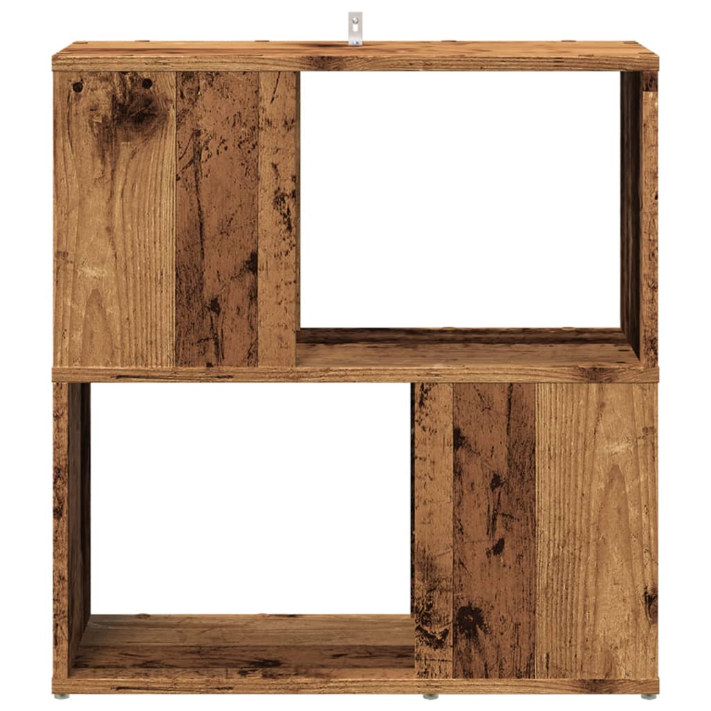 Bibliothèque vieux bois 60x24x63 cm bois d'ingénierie - XIOS