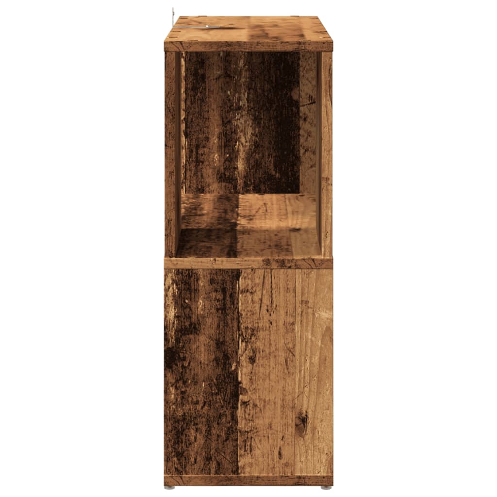 Bibliothèque vieux bois 60x24x63 cm bois d'ingénierie - XIOS