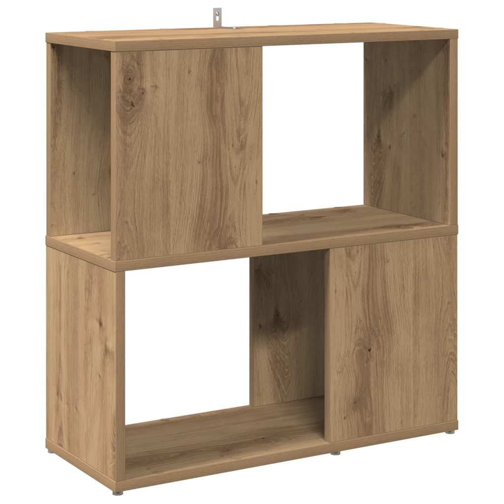 Bibliothèque chêne artisanal 60x24x63 cm bois d'ingénierie - XIOS