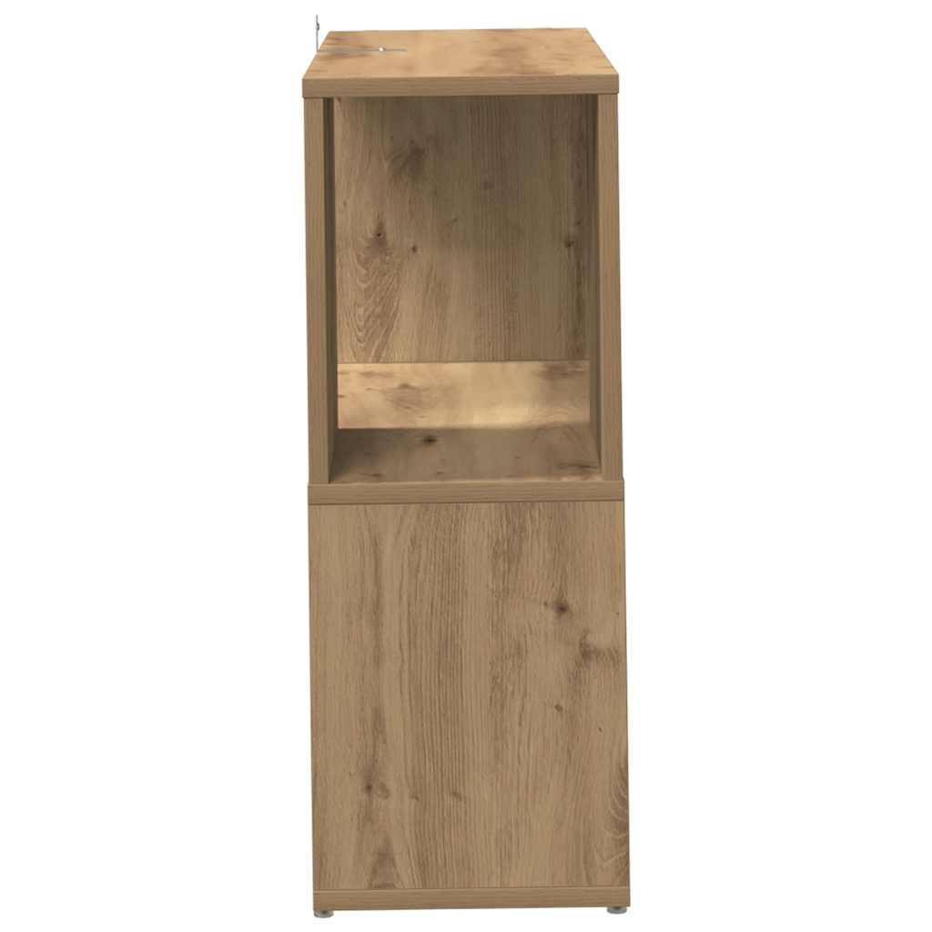 Bibliothèque chêne artisanal 60x24x63 cm bois d'ingénierie - XIOS