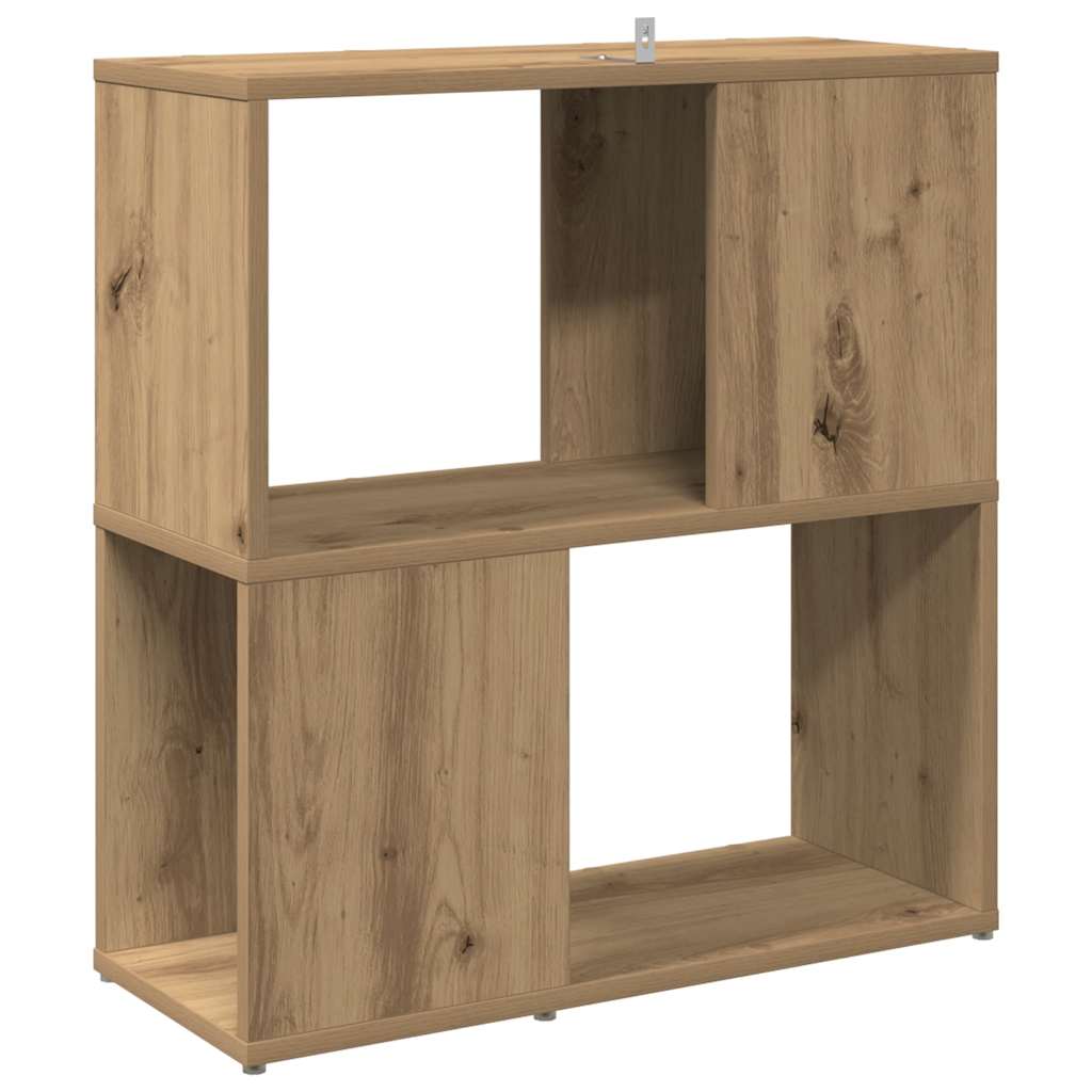 Bibliothèque chêne artisanal 60x24x63 cm bois d'ingénierie - XIOS