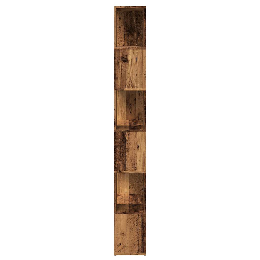Bibliothèque/Séparateur de pièce vieux bois 60x24x186 cm - XIOS