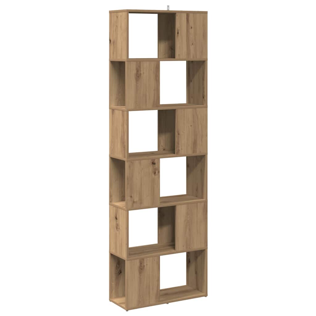 Bibliothèque/Séparateur de pièce chêne artisanal 60x24x186 cm - XIOS