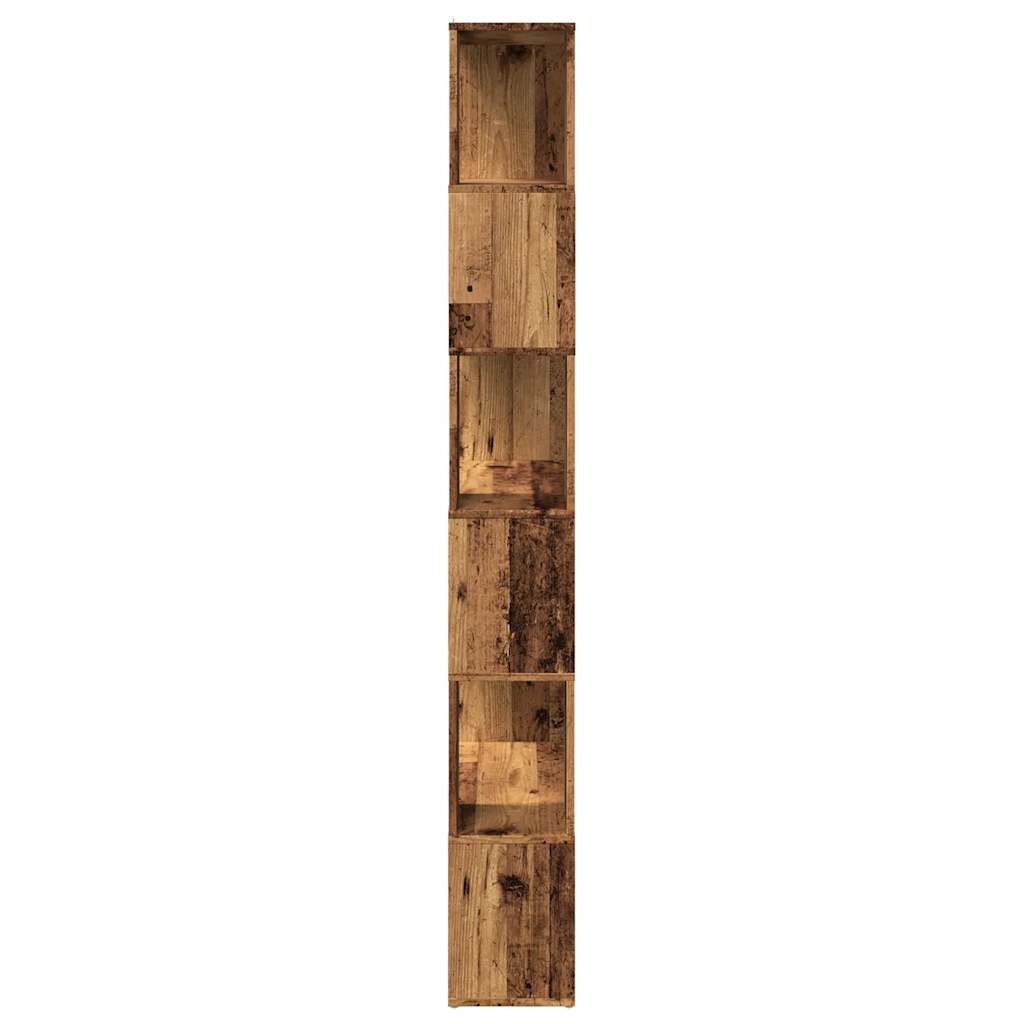 Bibliothèque/Séparateur de pièce vieux bois 80x24x186 cm - XIOS