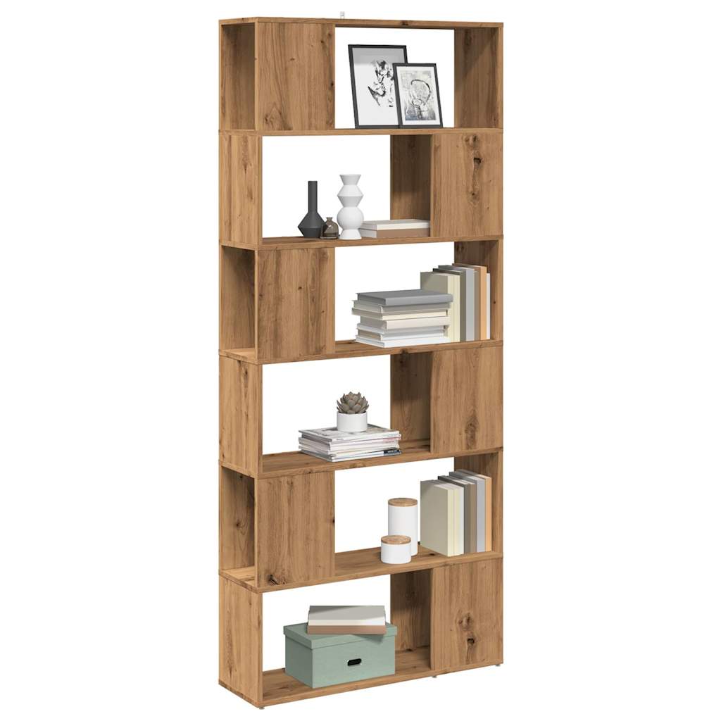 Bibliothèque/Séparateur de pièce chêne artisanal 80x24x186 cm - XIOS
