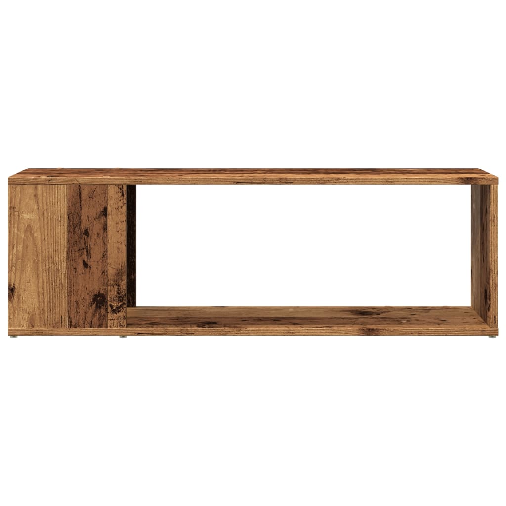 Meuble TV vieux bois 100x24x32 cm bois d'ingénierie - XIOS