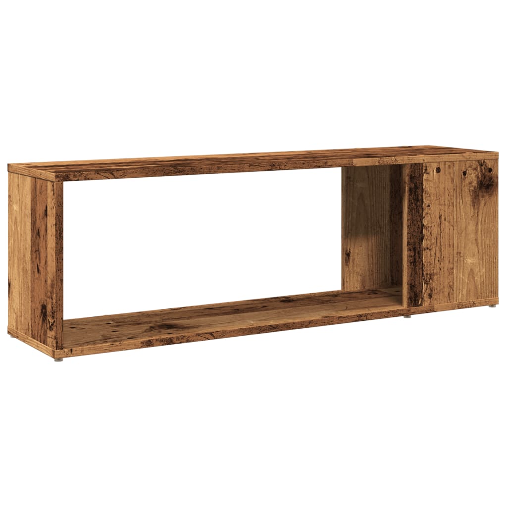 Meuble TV vieux bois 100x24x32 cm bois d'ingénierie - XIOS