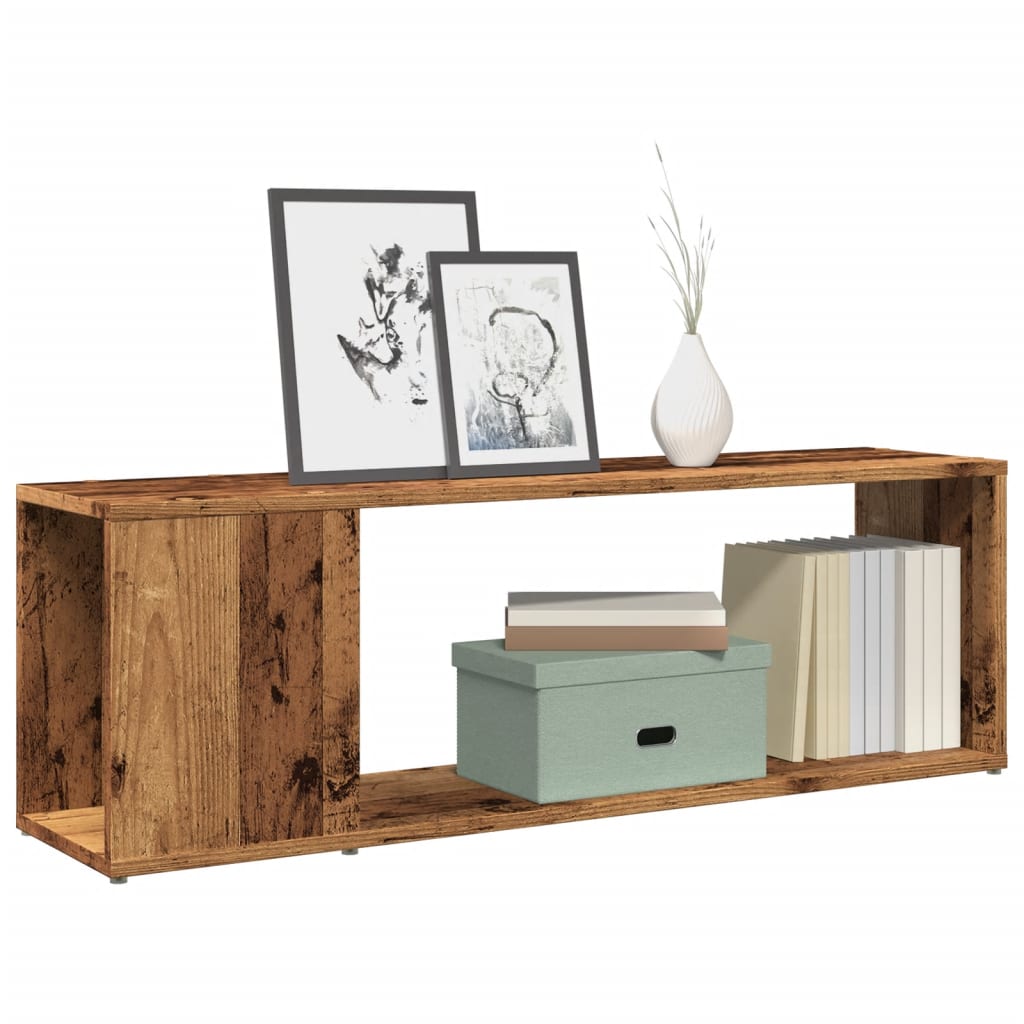 Meuble TV vieux bois 100x24x32 cm bois d'ingénierie - XIOS