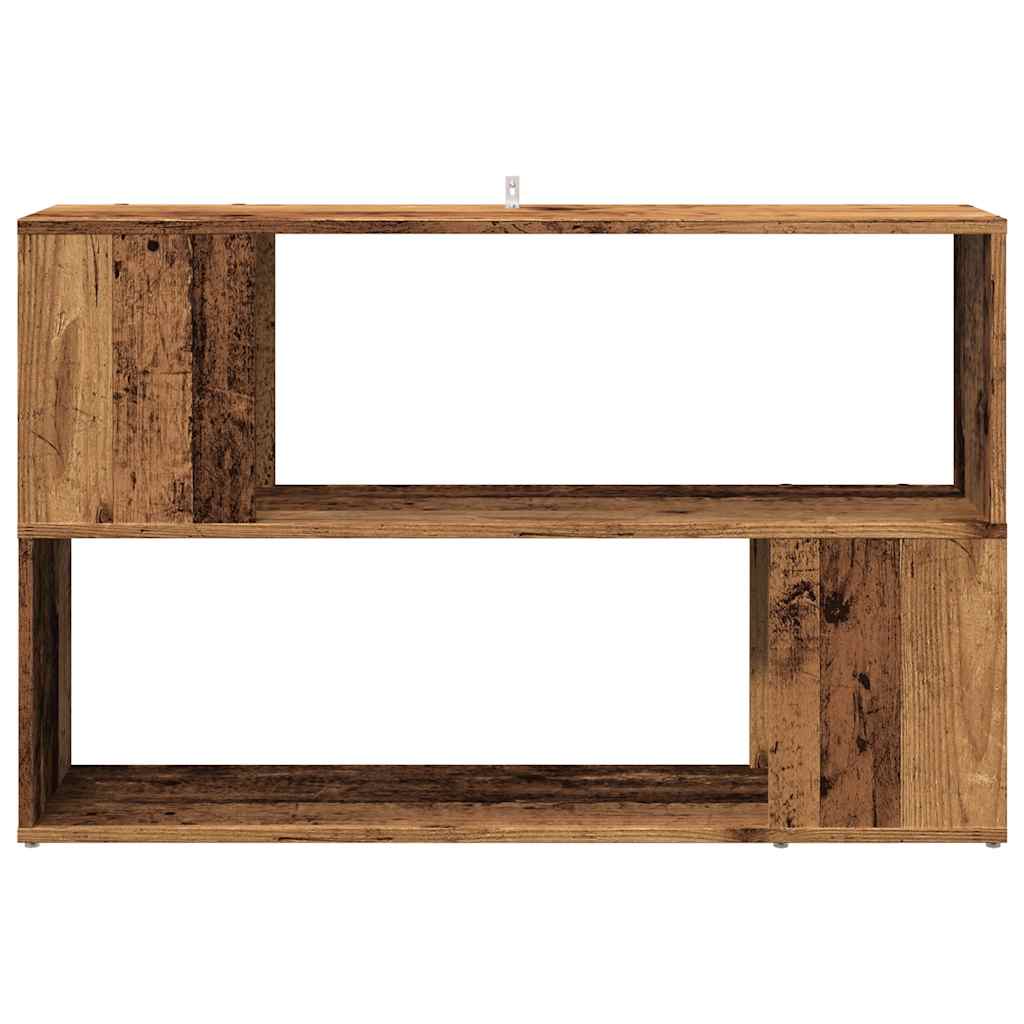 Bibliothèque vieux bois 100x24x63 cm bois d'ingénierie - XIOS