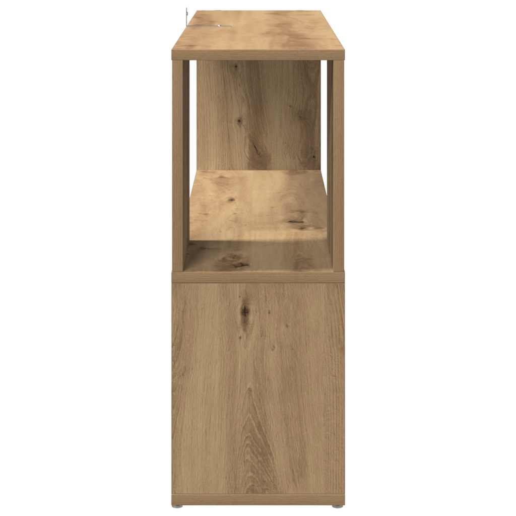 Bibliothèque chêne artisanal 100x24x63 cm bois d'ingénierie - XIOS