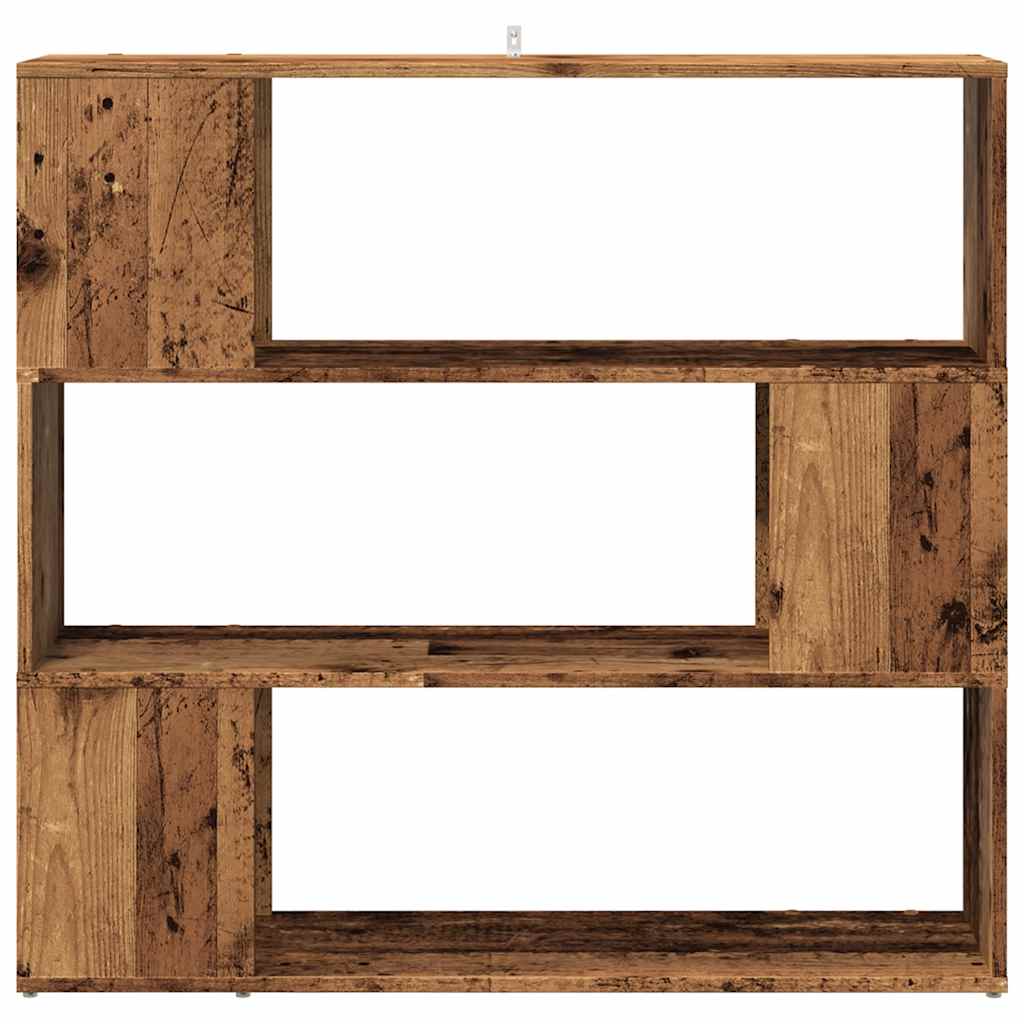 Bibliothèque/Séparateur de pièce vieux bois 100x24x94 cm - XIOS