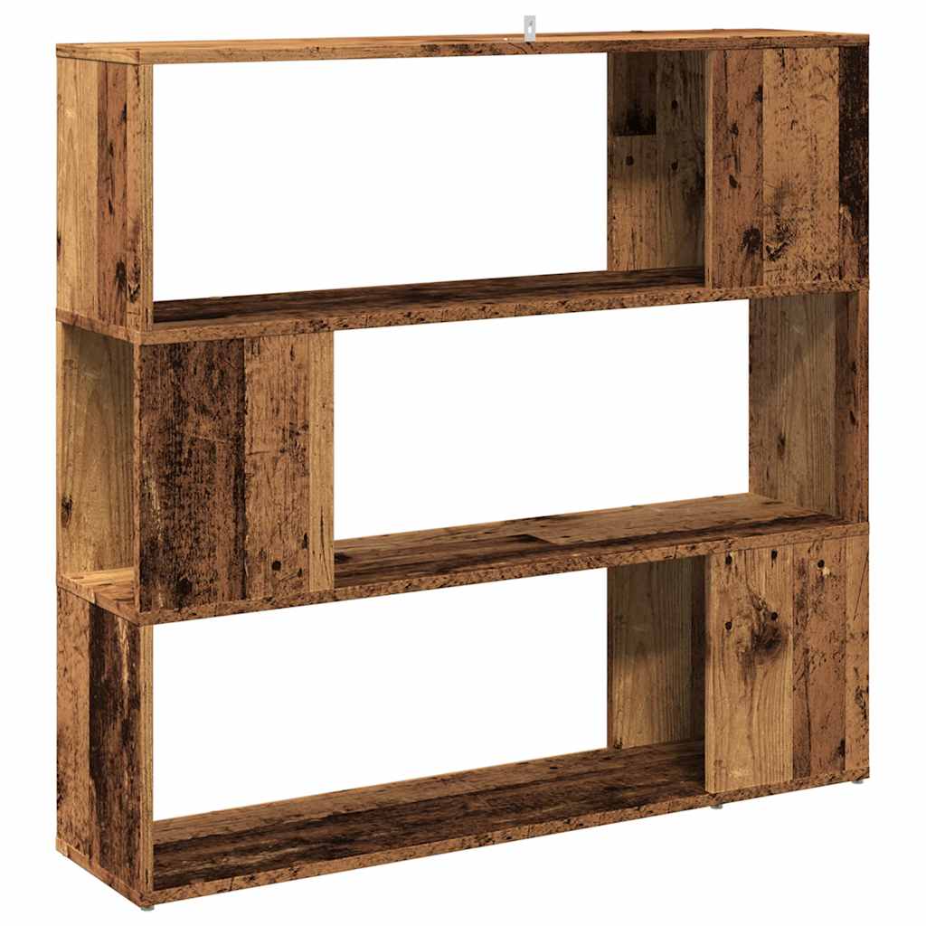 Bibliothèque/Séparateur de pièce vieux bois 100x24x94 cm - XIOS