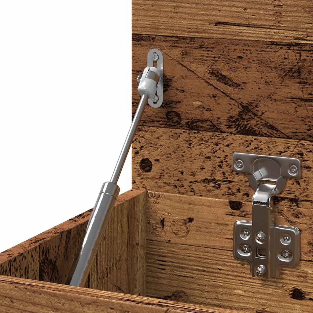 Banc à chaussures vieux bois 80x30x45 cm bois d'ingénierie - XIOS