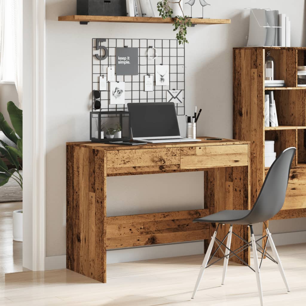 Bureau vieux bois 101x50x76,5 cm bois d'ingénierie - XIOS