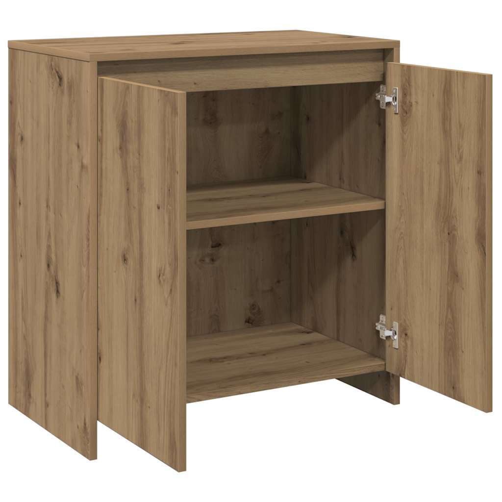 Buffet chêne artisanal 70x41x75 cm bois d'ingénierie - XIOS