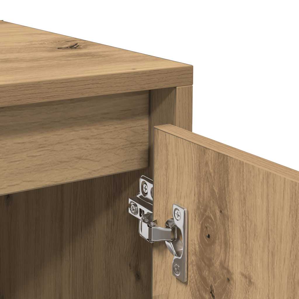 Buffet chêne artisanal 70x41x75 cm bois d'ingénierie - XIOS