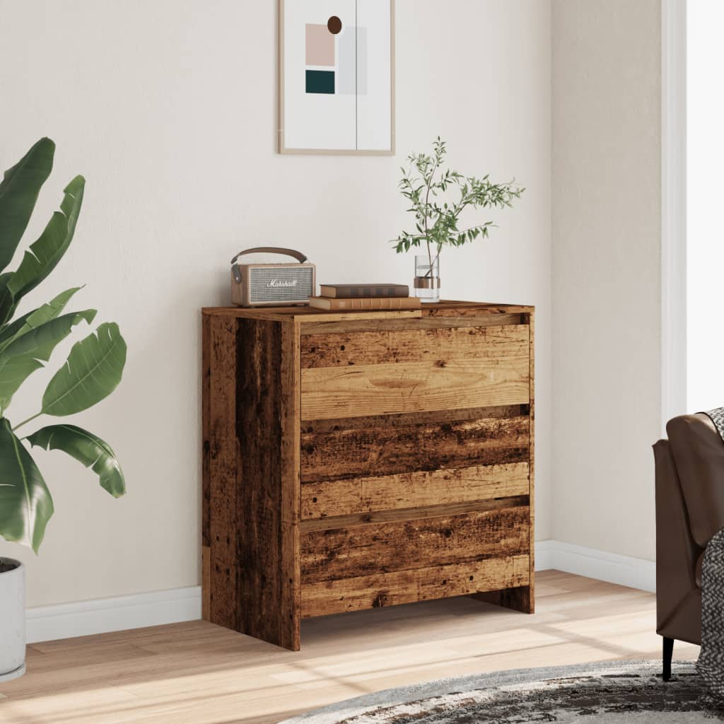 Buffet vieux bois 70x41x75 cm bois d'ingénierie - XIOS