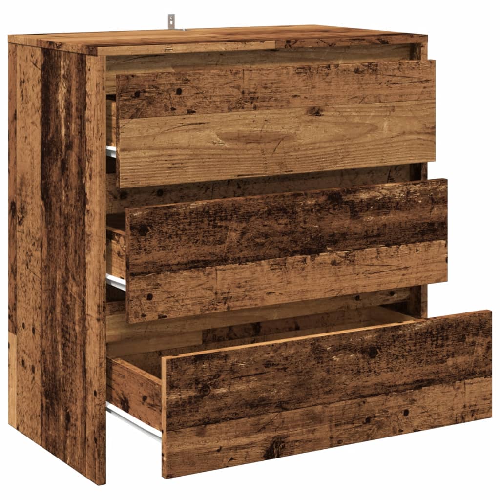 Buffet vieux bois 70x41x75 cm bois d'ingénierie - XIOS