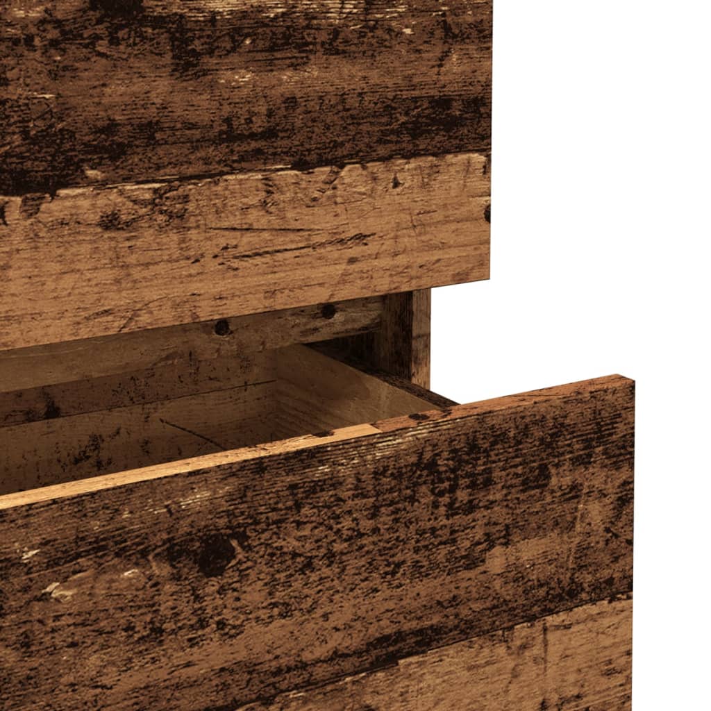 Buffet vieux bois 70x41x75 cm bois d'ingénierie - XIOS