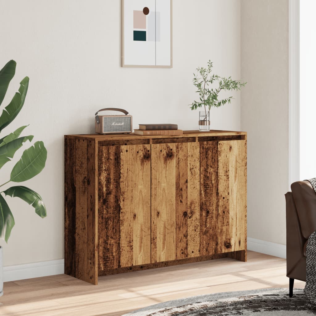 Buffet vieux bois 102x33x75 cm bois d'ingénierie - XIOS