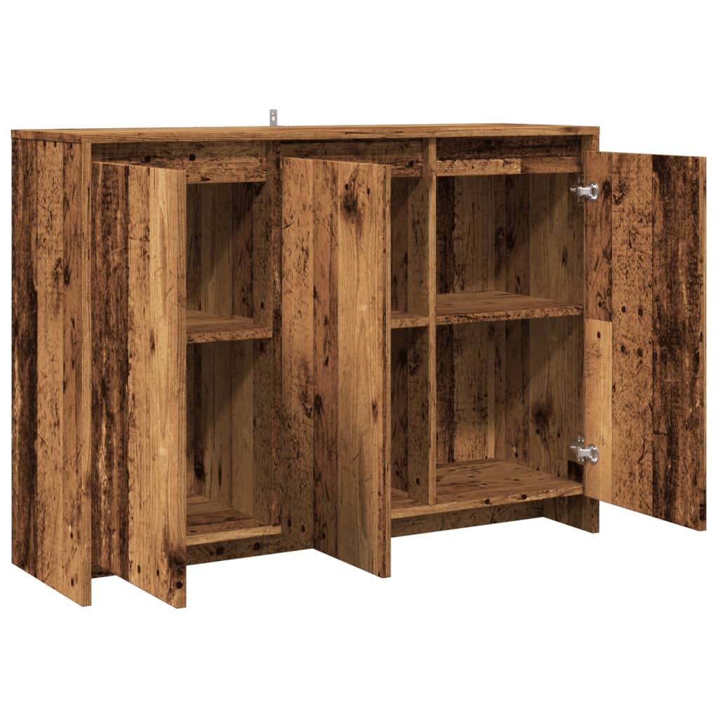 Buffet vieux bois 102x33x75 cm bois d'ingénierie - XIOS