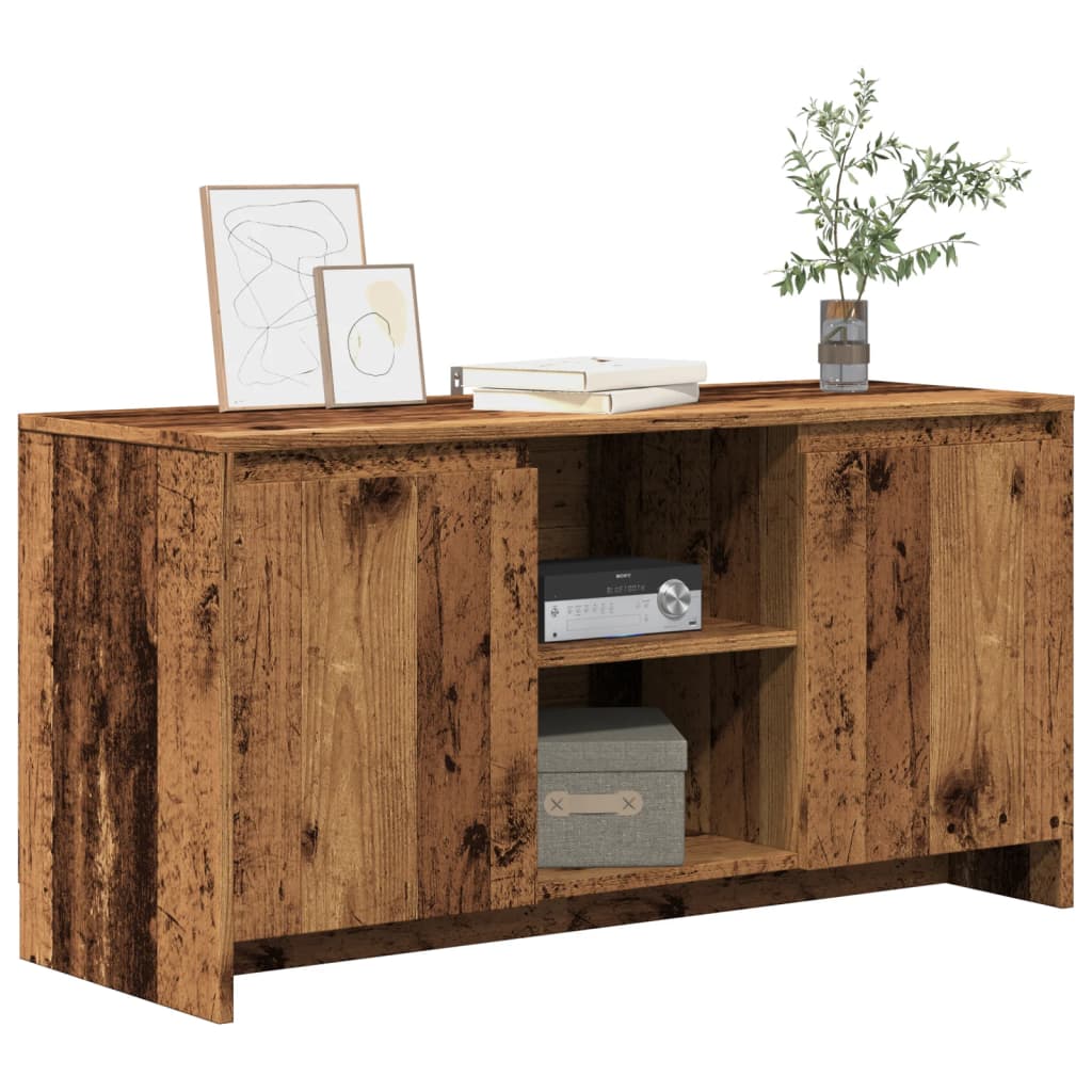 Meuble TV vieux bois 102x37,5x52,5 cm bois d'ingénierie - XIOS