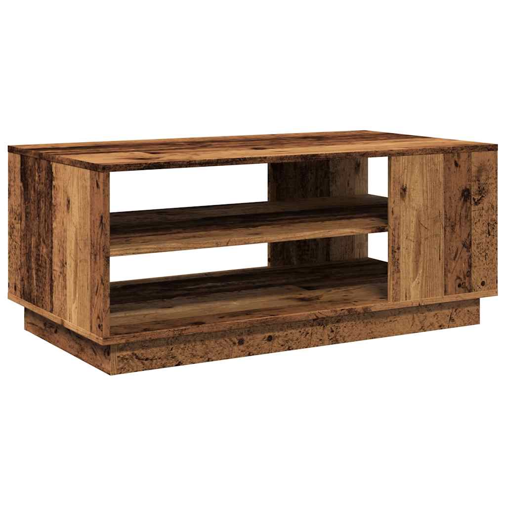 Table basse vieux bois 102x55x43 cm bois d'ingénierie - XIOS