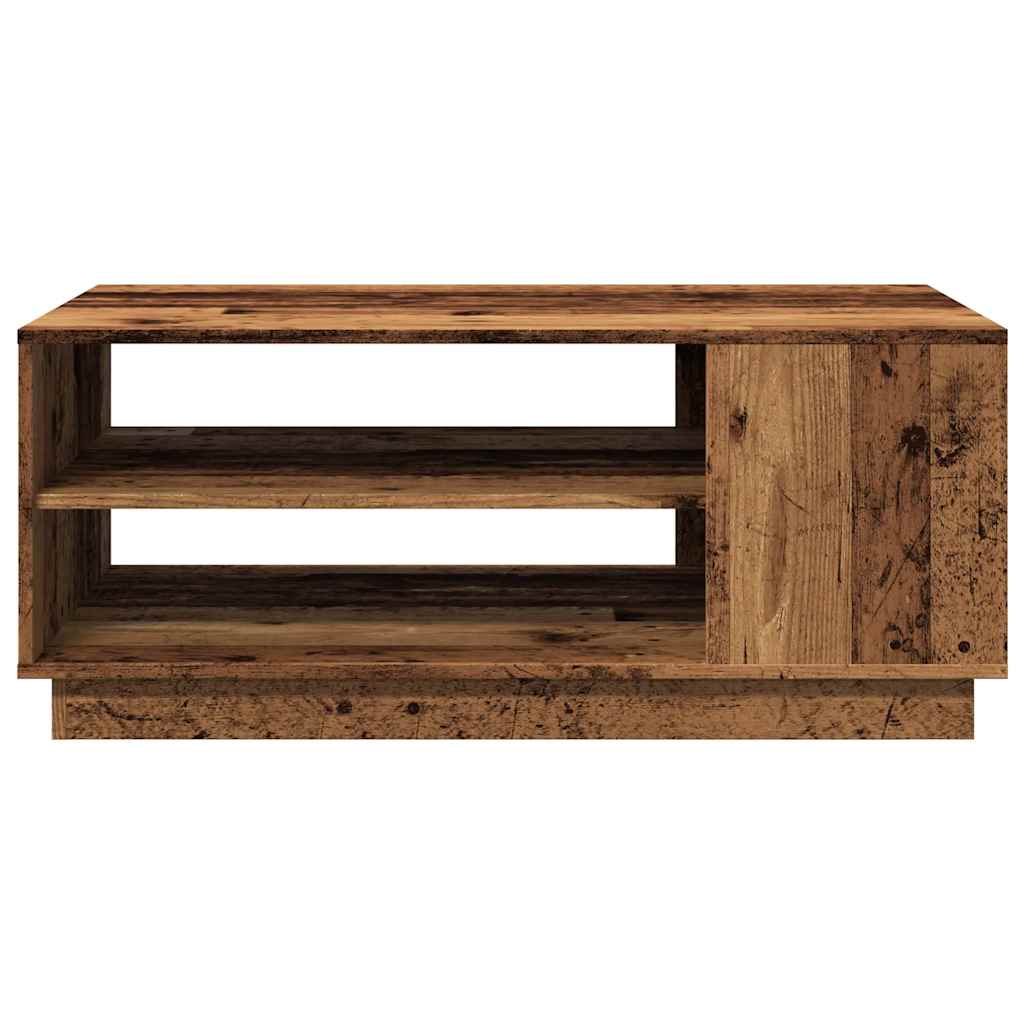 Table basse vieux bois 102x55x43 cm bois d'ingénierie - XIOS