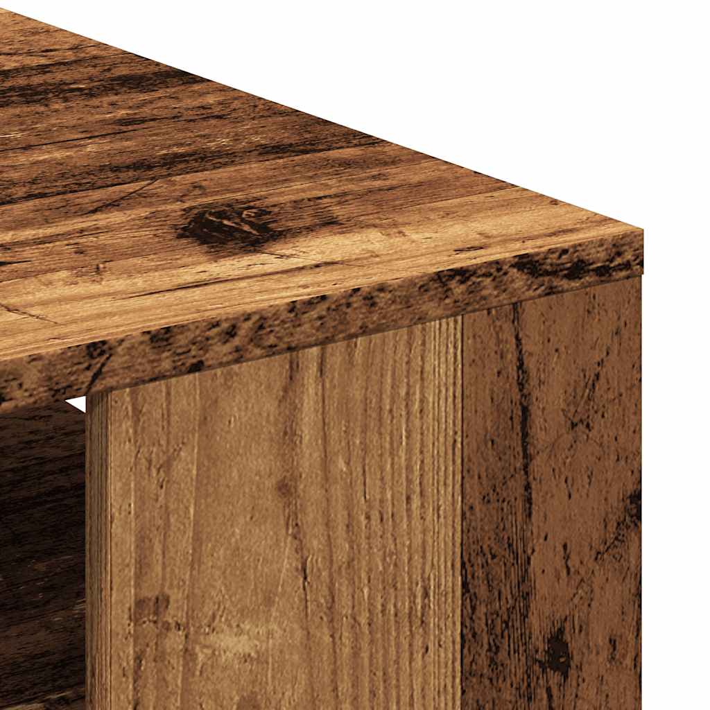 Table basse vieux bois 55x55x42 cm bois d'ingénierie - XIOS