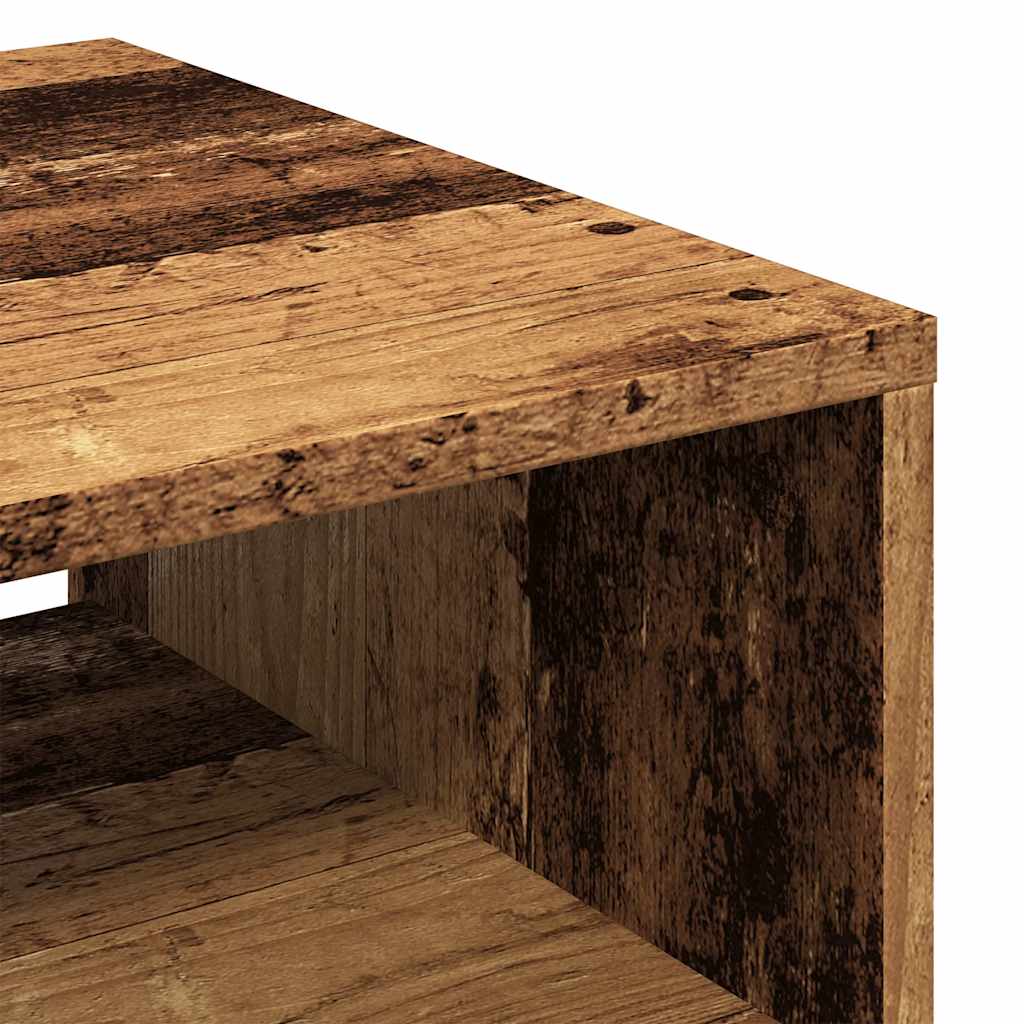 Table basse vieux bois 40x40x43 cm bois d'ingénierie - XIOS