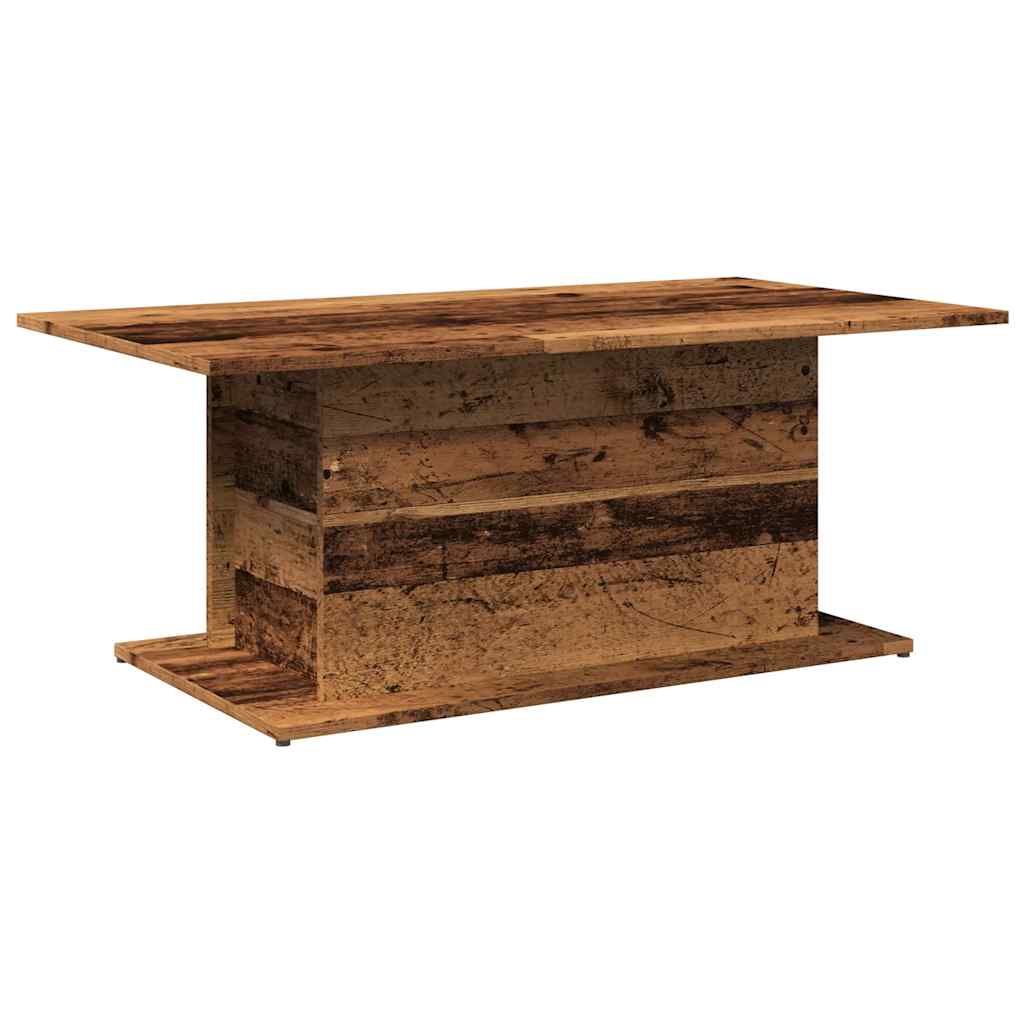 Table basse vieux bois 102x55,5x40 cm bois d'ingénierie - XIOS