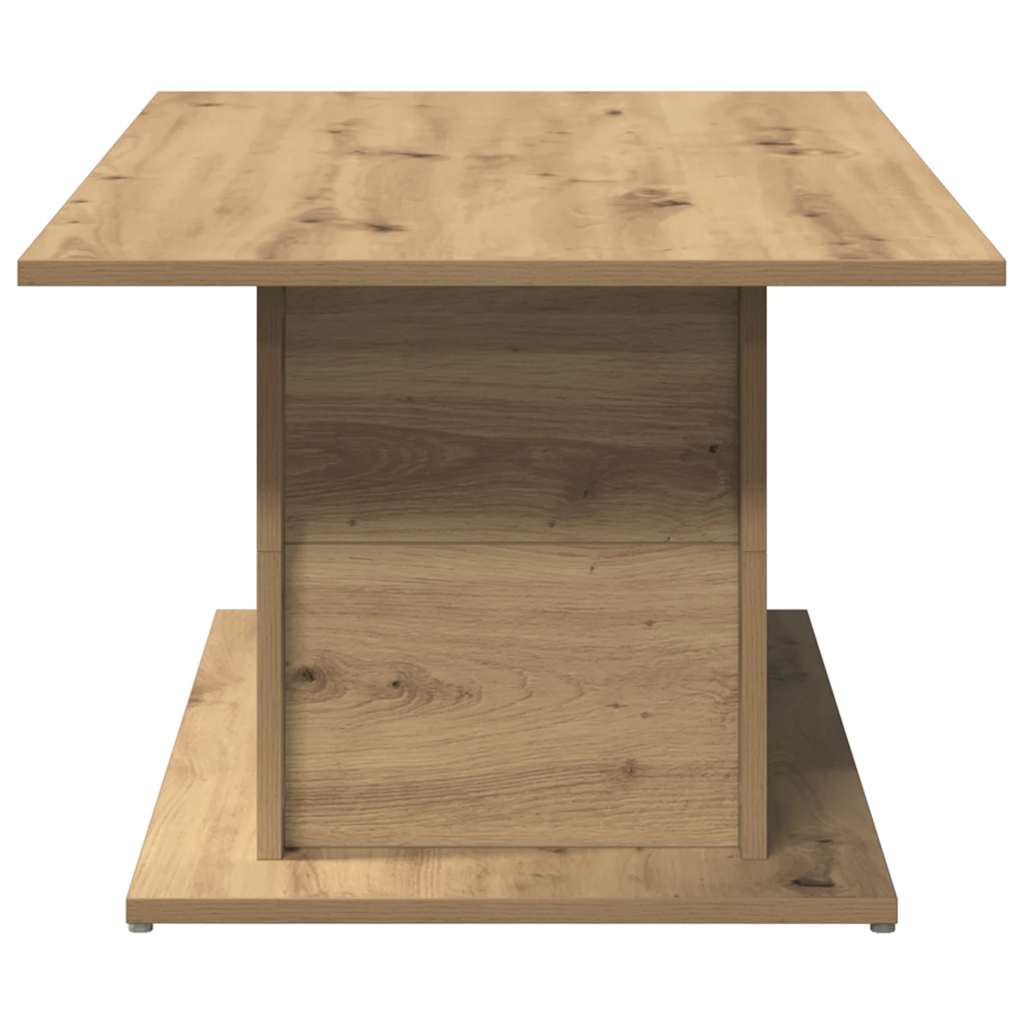 Table basse chêne artisanal 102x55,5x40 cm bois d'ingénierie - XIOS