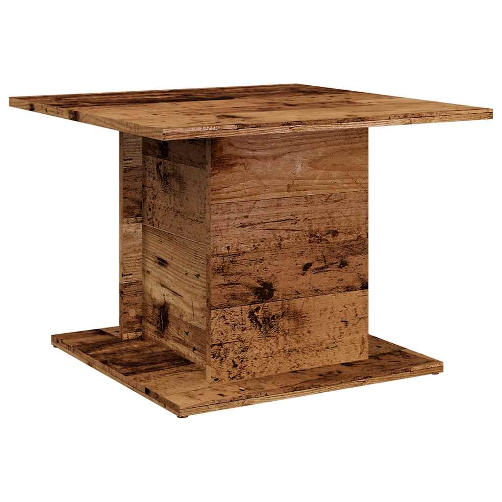 Table basse vieux bois 55,5x55,5x40 cm bois d'ingénierie - XIOS
