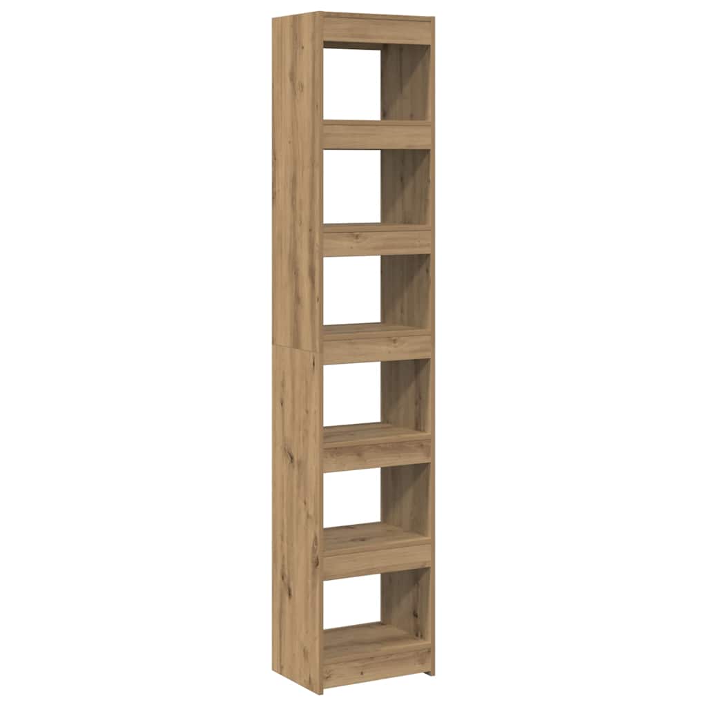 Bibliothèque/Séparateur de pièce chêne artisanal 40x30x198 cm - XIOS