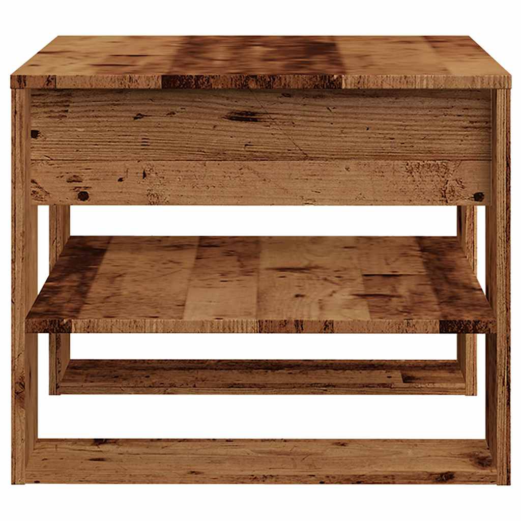Table basse vieux bois 55,5x55x45 cm bois d'ingénierie - XIOS