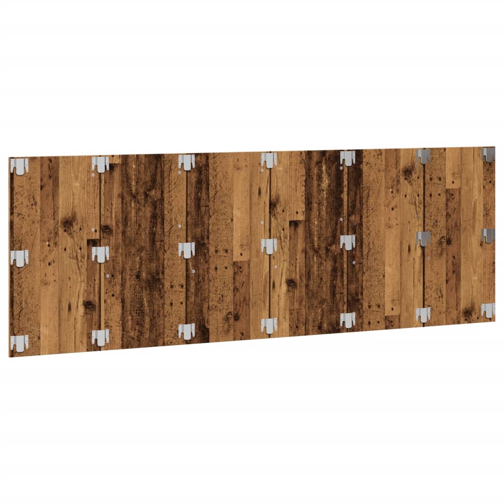 Tête de lit murale vieux bois 240x1,5x80 cm bois d'ingénierie - XIOS