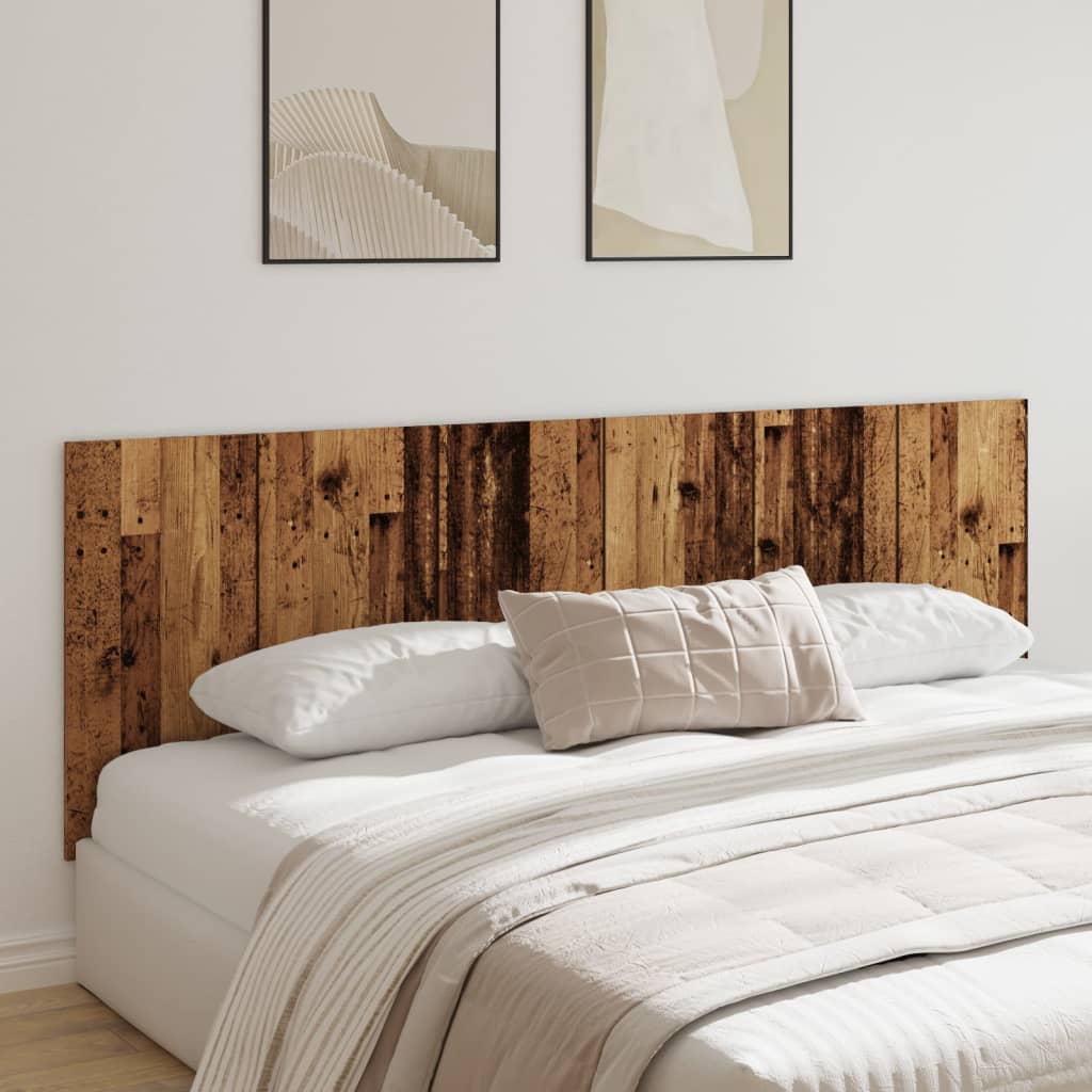 Tête de lit murale vieux bois 240x1,5x80 cm bois d'ingénierie - XIOS