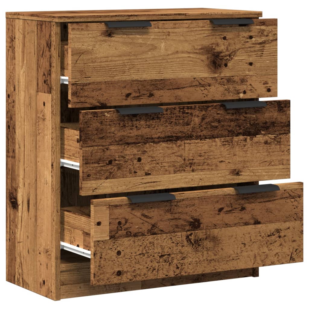 Buffet vieux bois 60x30x70 cm bois d'ingénierie - XIOS